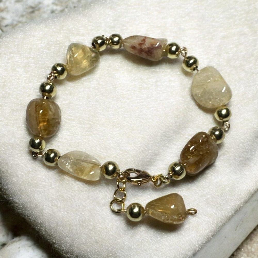 Cute Citrine Stone Bracelet
